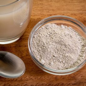 image of a bowl of diatomaceous earth