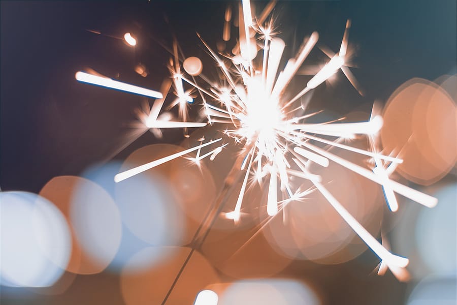 An image of sparkler fireworks.