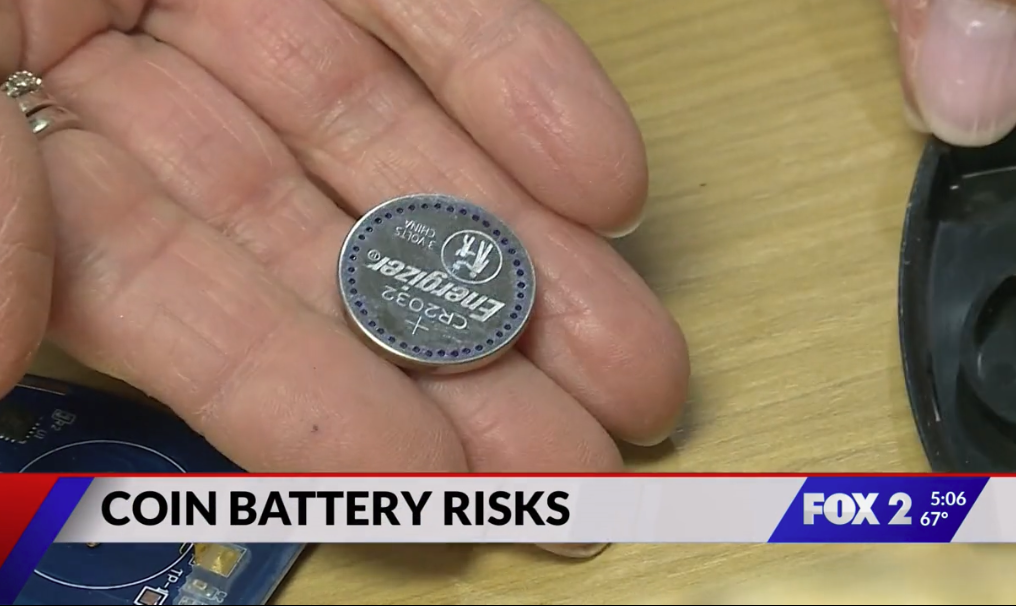 image of small coin size battery