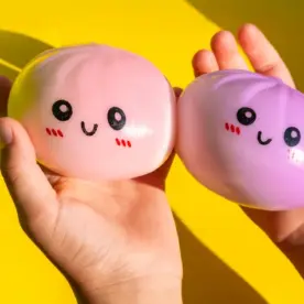 Two dumpling squishies.